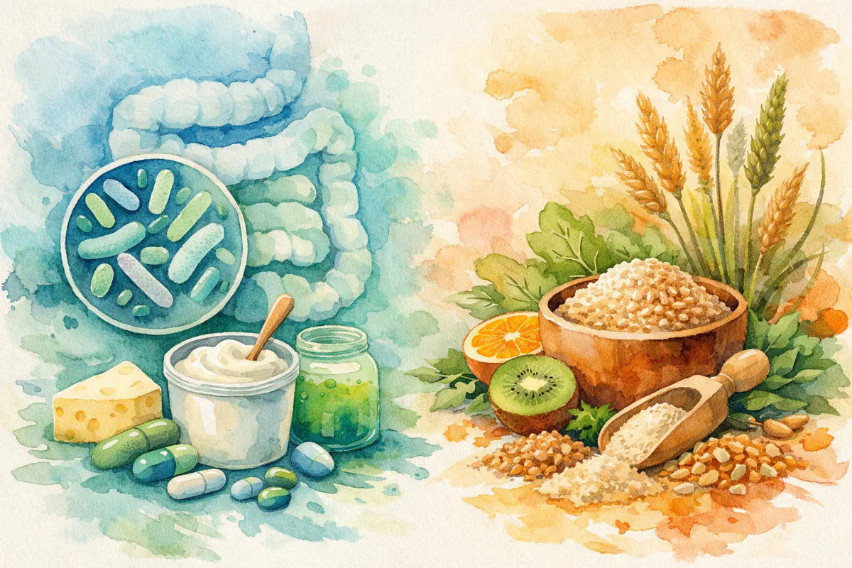 Probiotics Versus Fiber Supplements for Gut Goals
