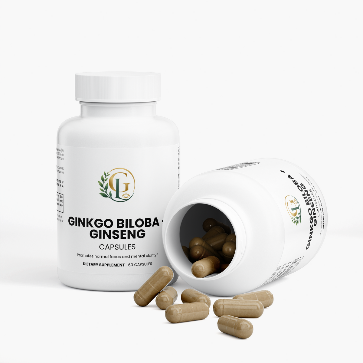 Ginkgo Biloba & Ginseng Capsules – 60 Count