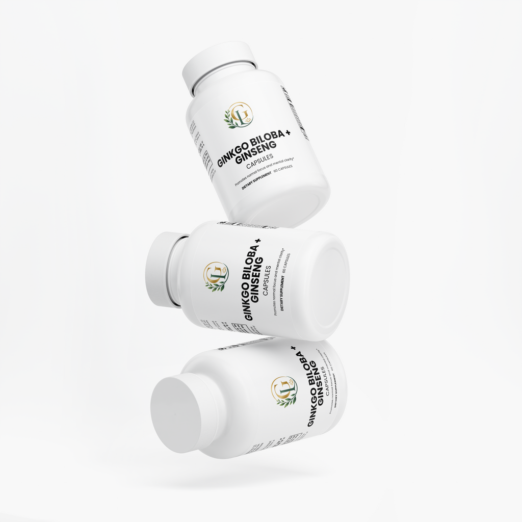 Ginkgo Biloba & Ginseng Capsules – 60 Count