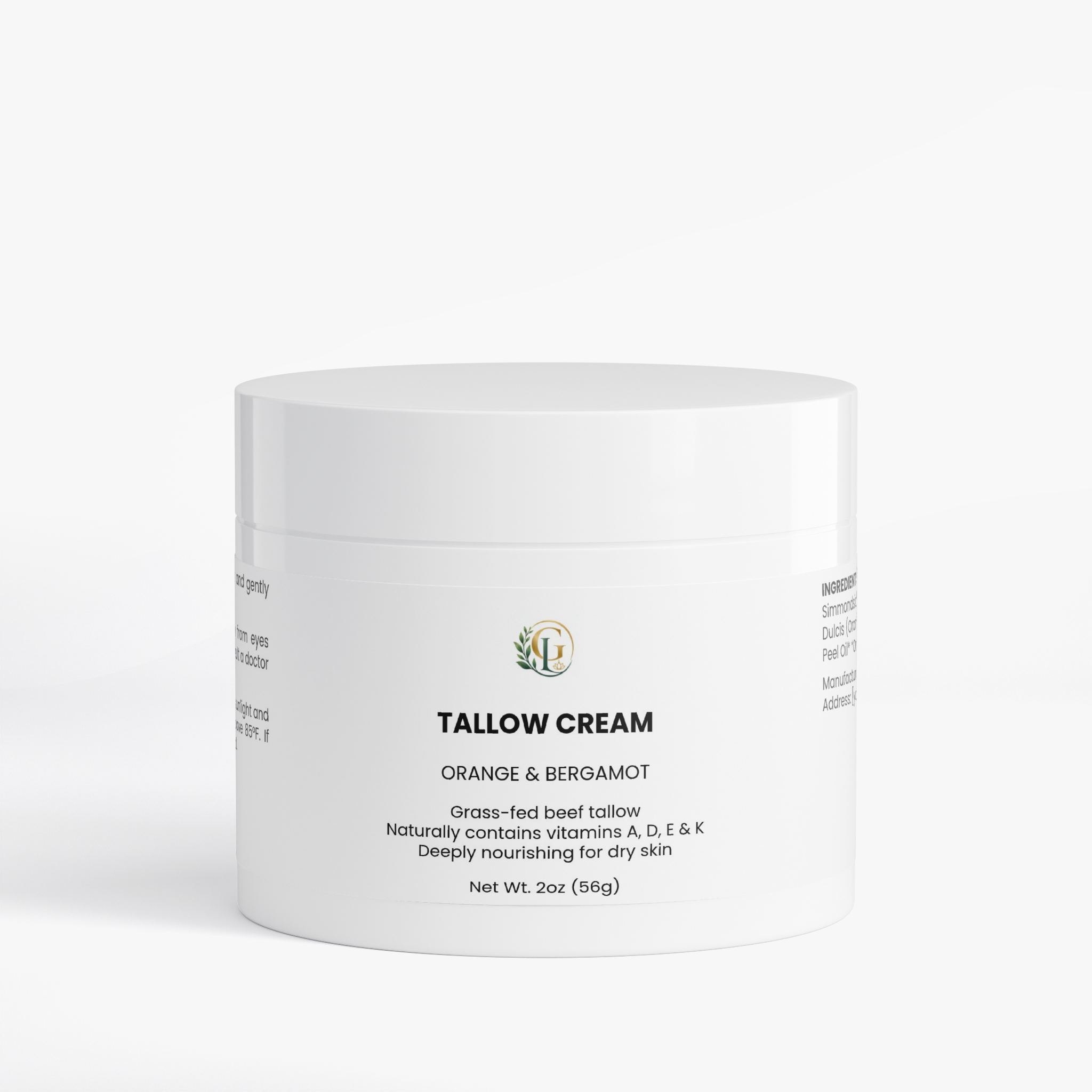 Tallow Cream Orange & Bergamot