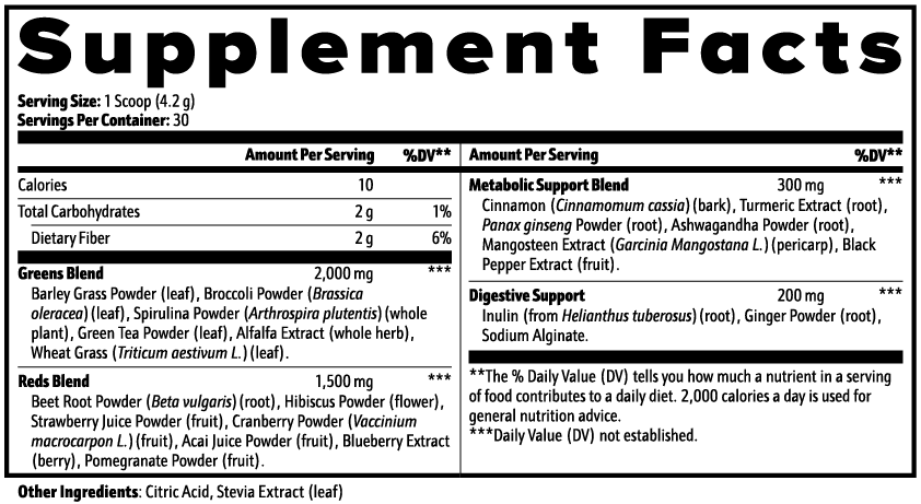 Greens Superfood Powder Supplement
