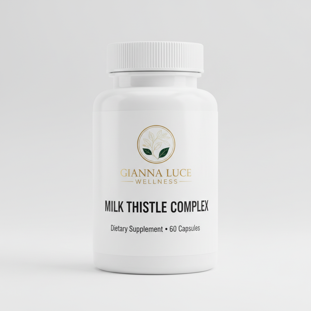 Milk Thistle Complex Gianna Luce Wellness supplement bottle 60 Capsules