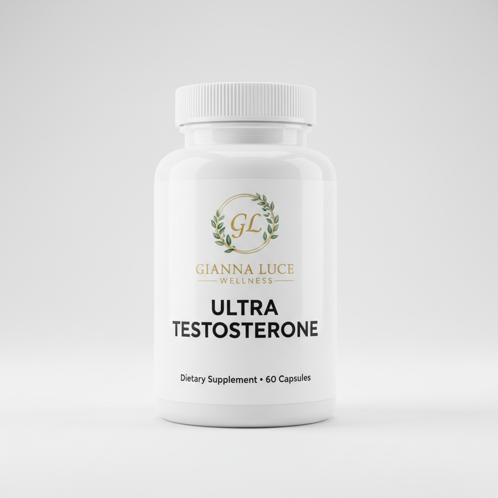 Ultra Testosterone Gianna Luce Wellness supplement bottle 60 Capsules