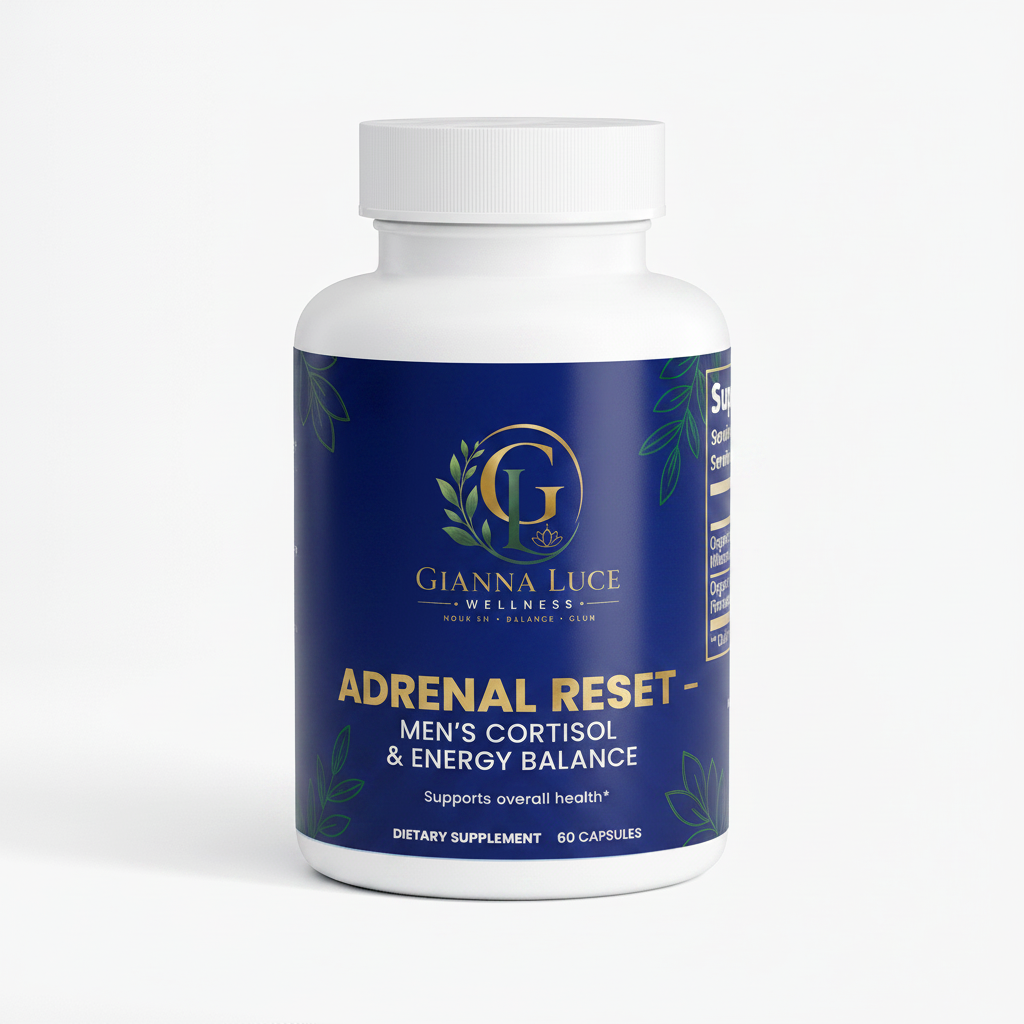 Adrenal Reset Men's Cortisol & Energy Balance supplement bottle
