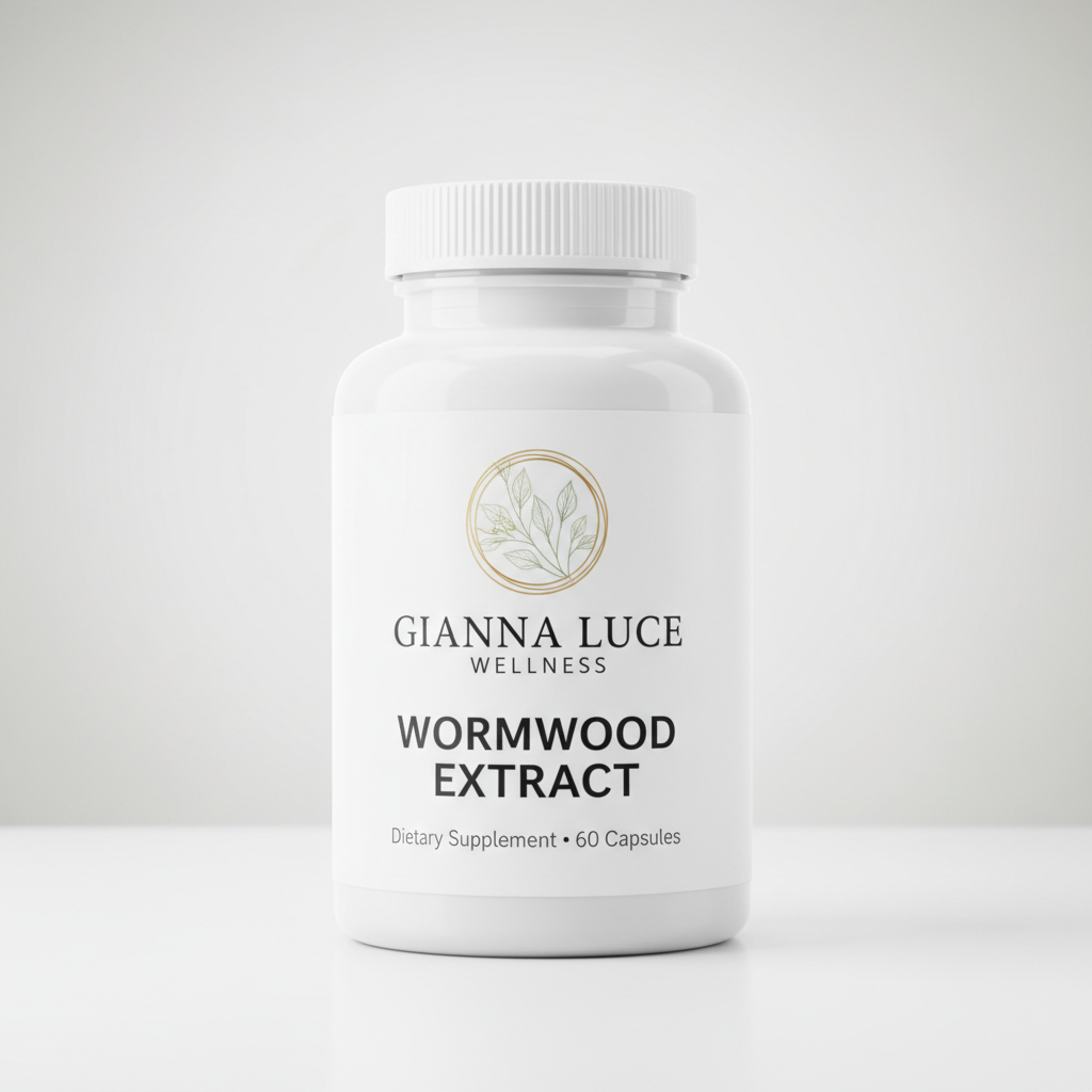 Wormwood Extract Gianna Luce Wellness supplement bottle 60 Capsules